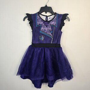 Disney Descendants 3 Dress Girls 6/6X Purple Tutu Tulle Halloween Costume Party